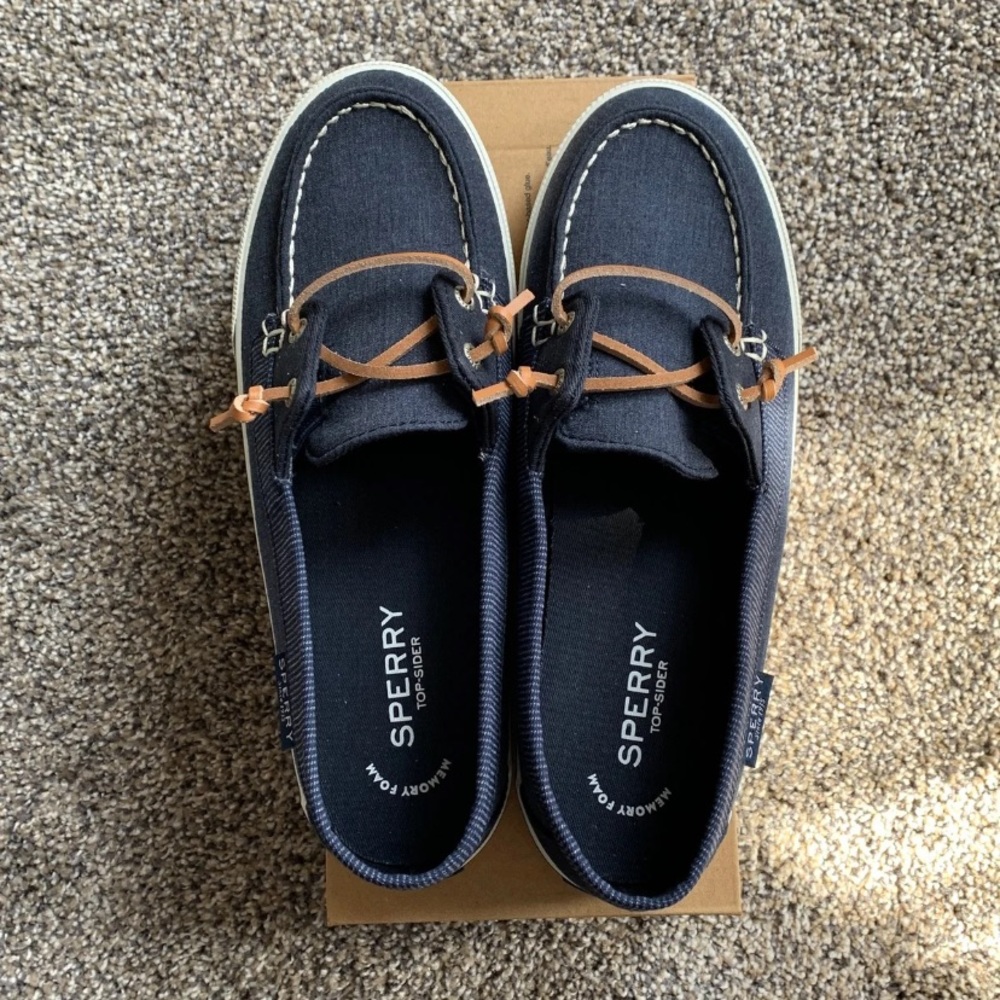Sperry | lounge away navy slip ons